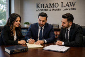 Michigan car accident attorney discussing an auto accident case