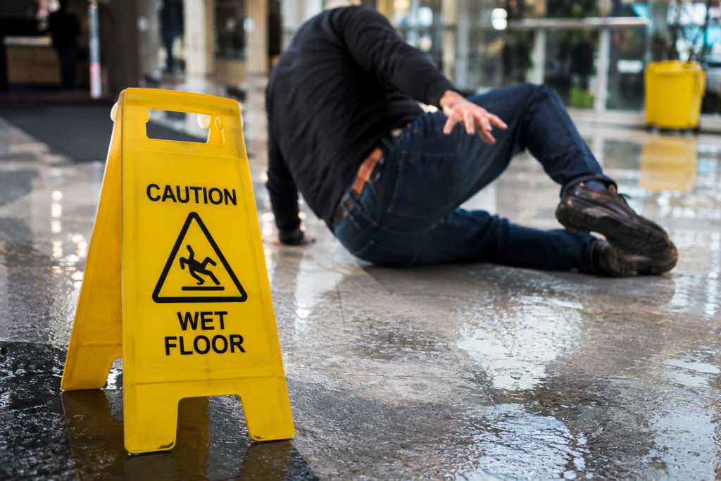 Michigan slip and fall lawyer - wet floor accident