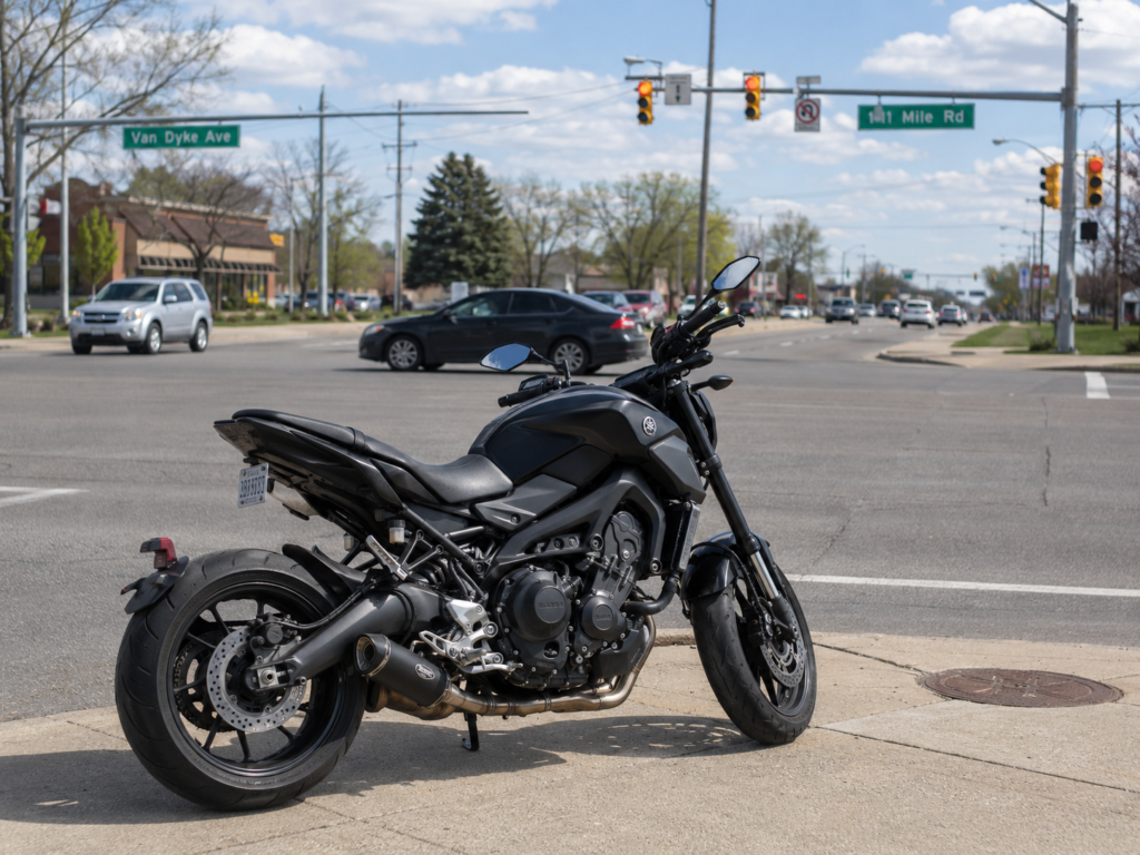 Van Dyke Avenue traffic in Warren, Michigan