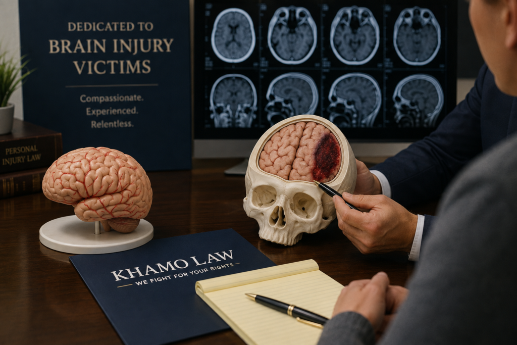 Warren brain injury attorney reviewing traumatic brain injury evidence