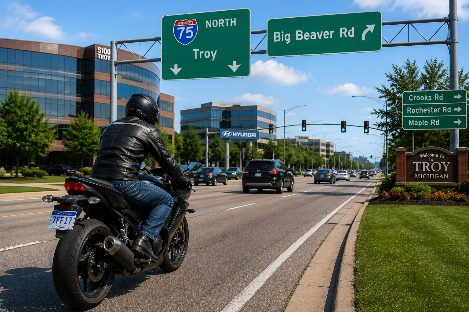 Hit-and-run accident in Troy Michigan
