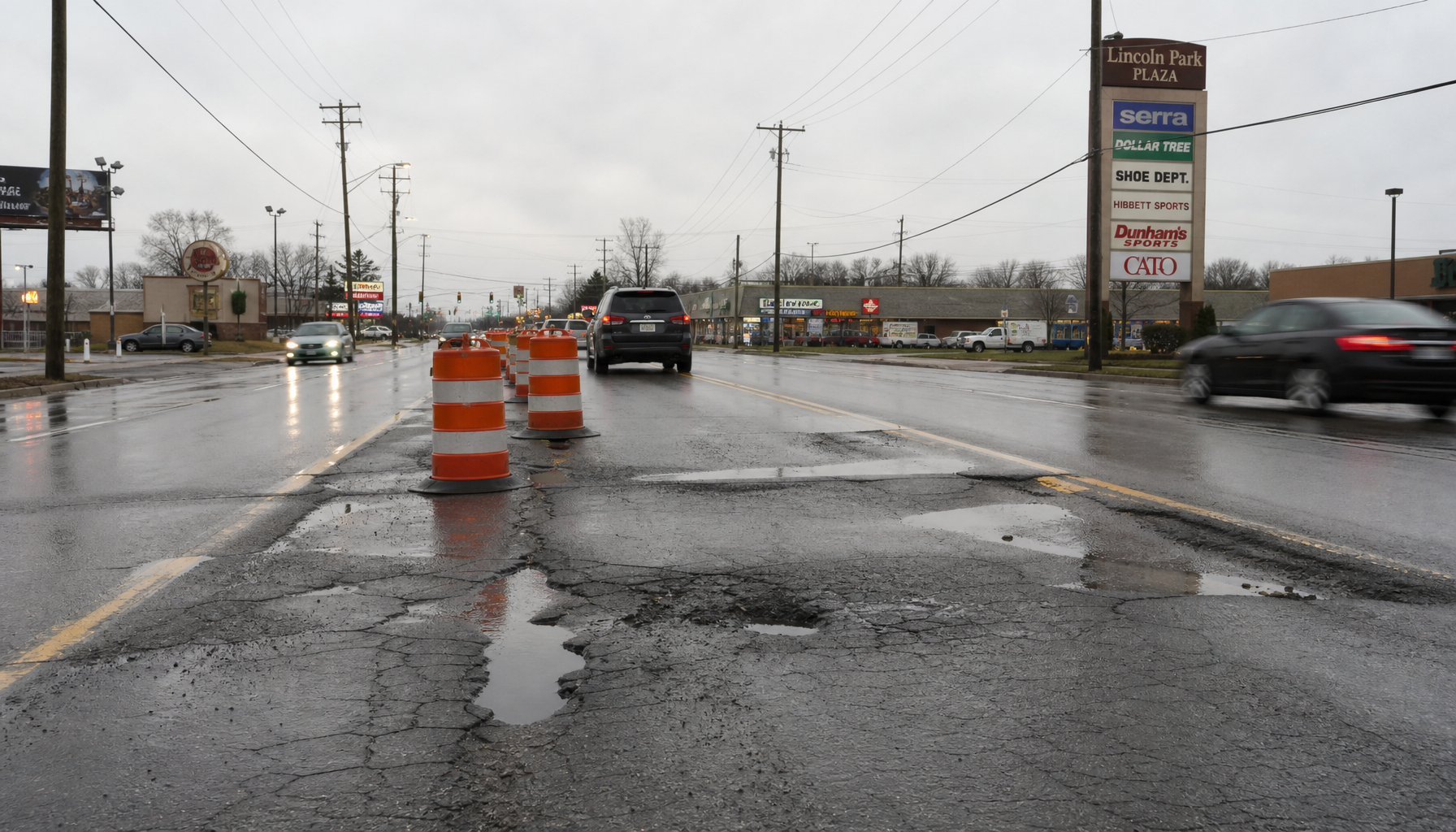 Telegraph Road Sinkhole Near I-75: Detroit Driver Rights